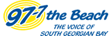 97.7 The Beach Logo