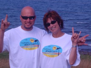 Beach Party Beach Bums Karen & Kevin