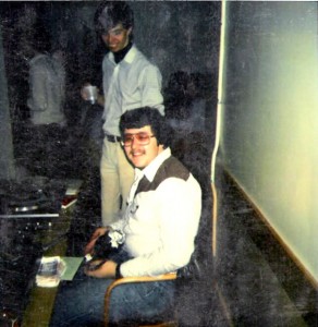Daryl deejaying a function at Ryerson - 1981